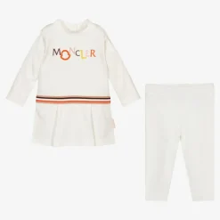 Moncler Enfant Ivory Logo Leggings Set Best