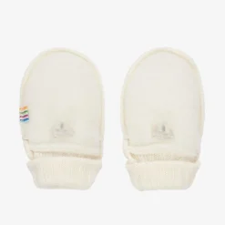 Joha Ivory Merino Wool Baby Mittens