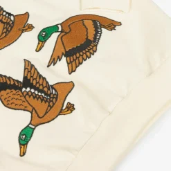 Mini Rodini Ivory Organic Cotton Embroidered Sweatshirt Best