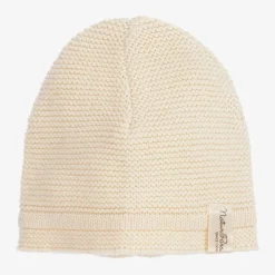 NaturaPura Ivory Organic Cotton Knit Hat Discount