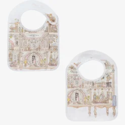 Atelier Choux Paris Ivory Organic Cotton Swaddle & Bib Set Hot