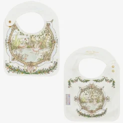Atelier Choux Paris Ivory Organic Cotton Swaddle & Bib Set Discount