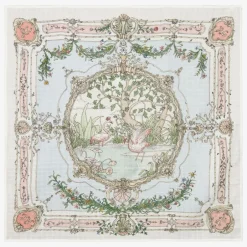 Atelier Choux Paris Ivory Organic Cotton Swaddle & Bib Set Discount