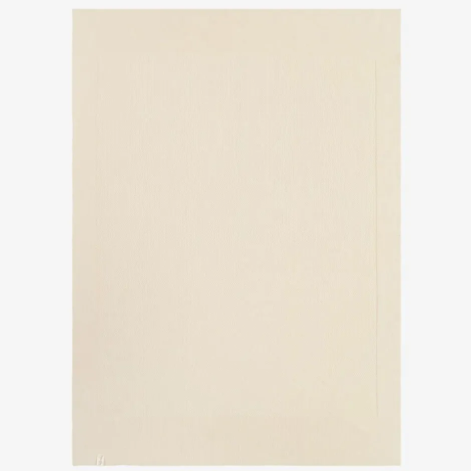 NaturaPura Ivory Organic Cotton-Knit Blanket (100cm) Hot