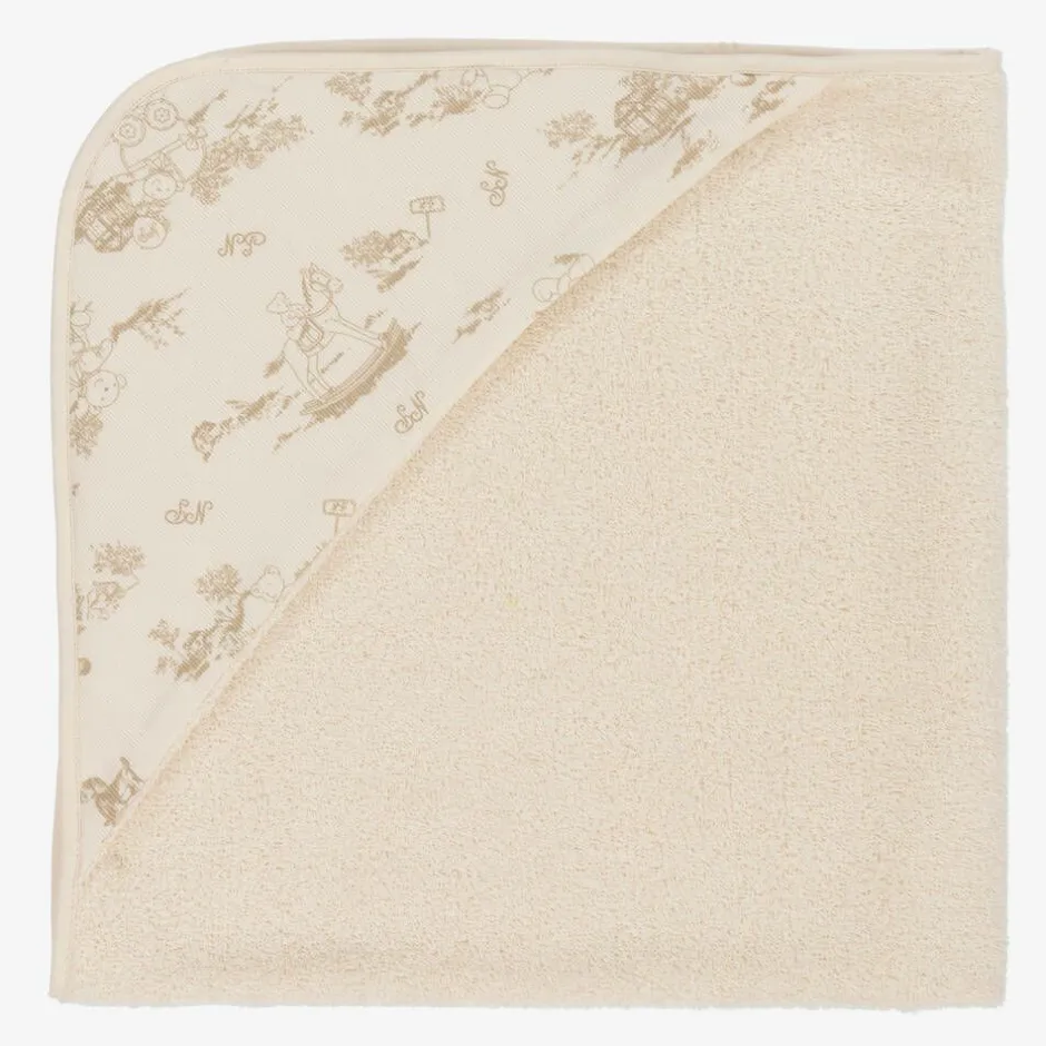 NaturaPura Ivory Organic Hooded Towel (75cm) Clearance