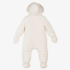 Mayoral Newborn Ivory Padded Bunny Snowsuit Hot