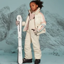 Moncler Enfant Ivory Padded Ski Salopettes Best
