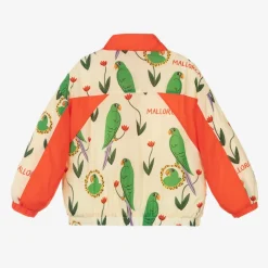 Mini Rodini Ivory Parrot Print Tracksuit Jacket Discount