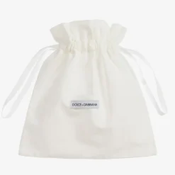 Dolce amp; Gabbana Ivory Patent Leather Shoes New