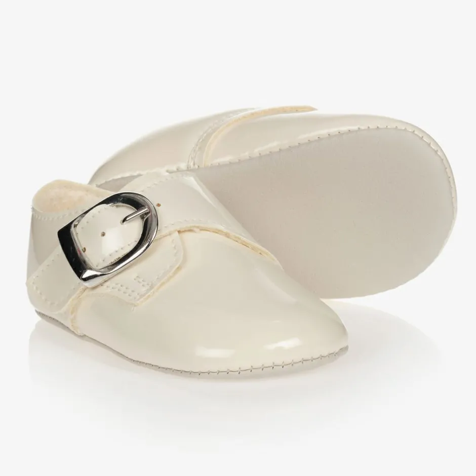 Early Days Baypods Ivory Patent Pre-Walker Shoes Online