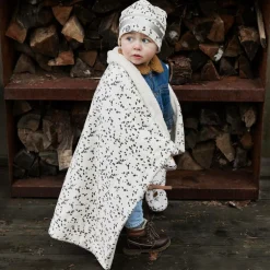 Elodie Ivory Plush Dalmation Print Blanket (98cm) DalmationDots Online
