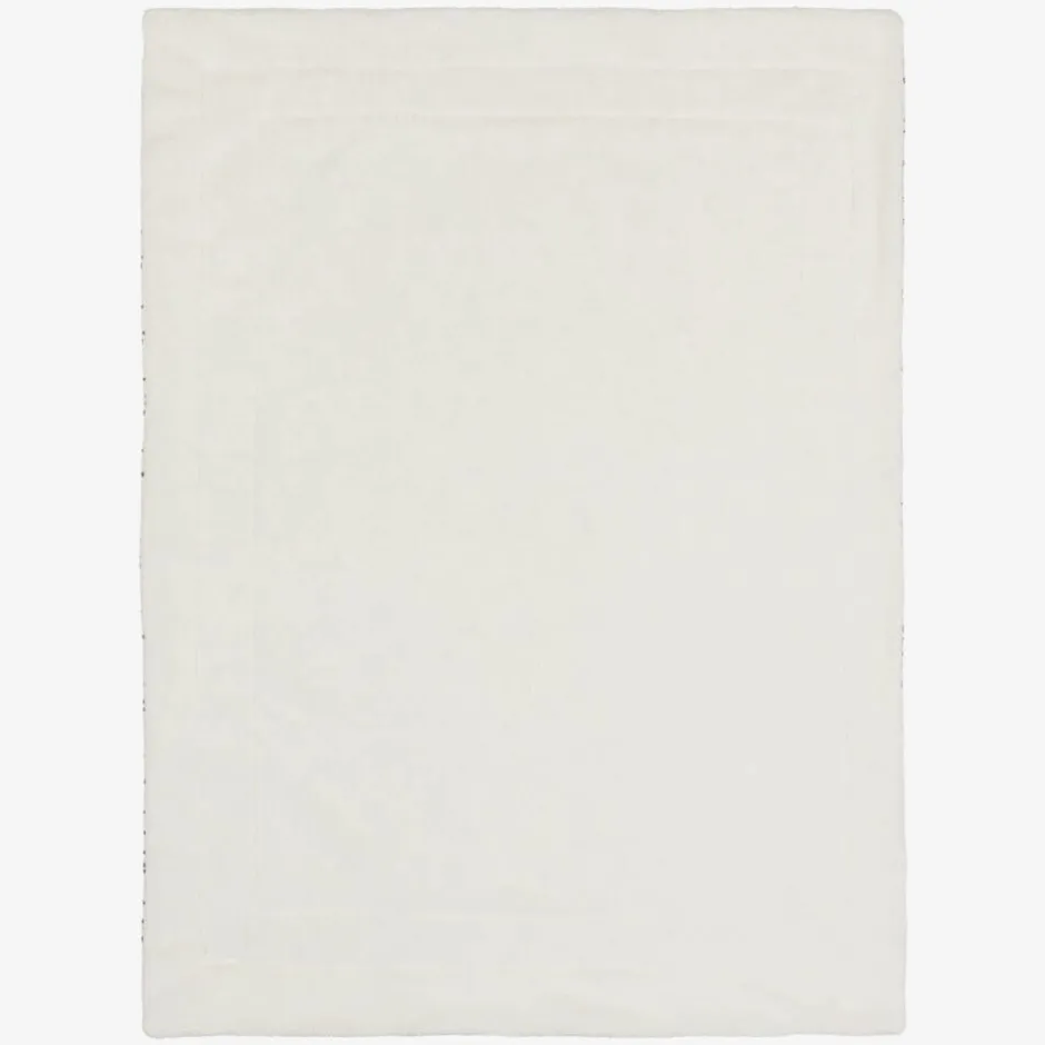 Elodie Ivory Plush Dalmation Print Blanket (98cm) DalmationDots Online