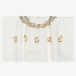 Atelier Choux Paris Ivory Rocking Horse Swaddle & Bib Set Online