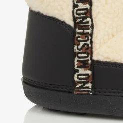Moschino Ivory Sherpa Fleece Snow Boots Online