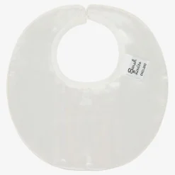 Sarah Louise Ivory Silk Baby Bib Online