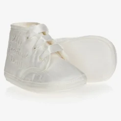 Early Days Ivory Silk Pre-Walker Shoes Hot