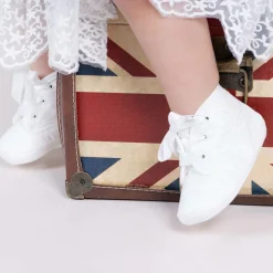 Early Days Ivory Silk Pre-Walker Shoes Hot