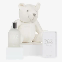 Paz RodrÃguez Ivory Teddy Bear & Eau de Toilette Baby Gift Set New