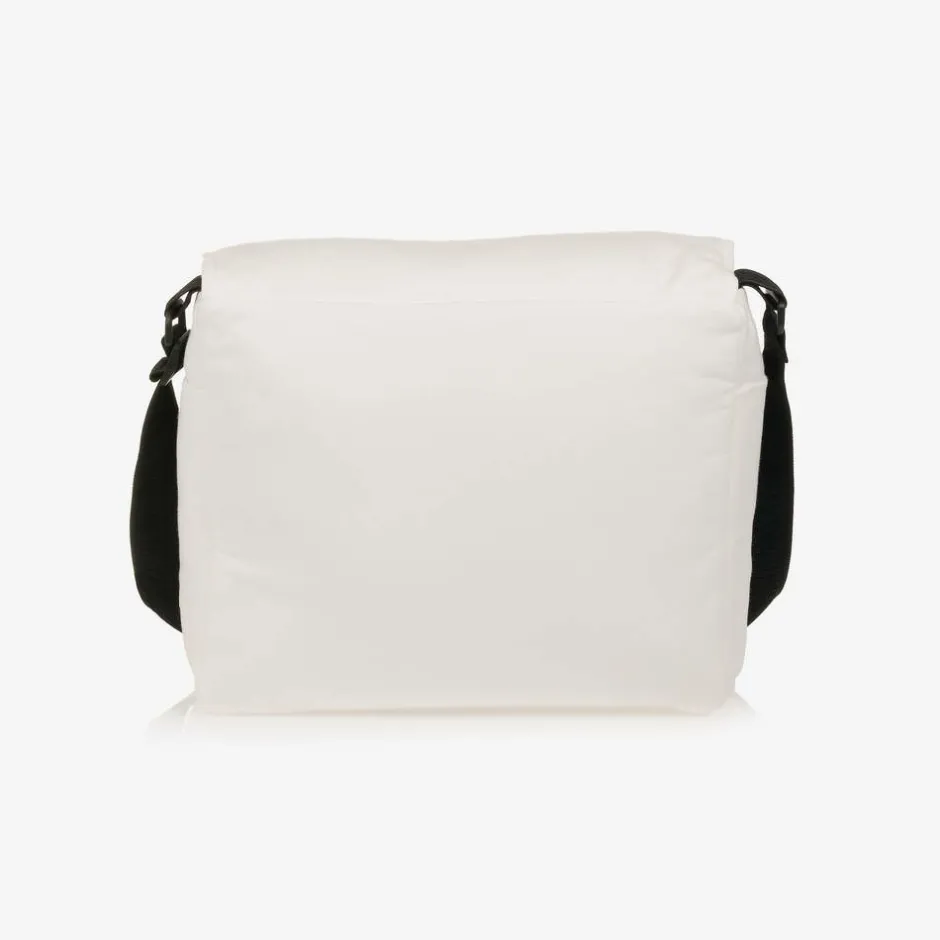 Moschino Baby Ivory Teddy Bear Logo Cotton Changing Bag (39cm)