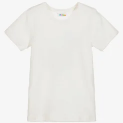 Joha Ivory Thermal Wool T-Shirt New