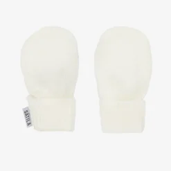 Sätila of Sweden Ivory Trixie Knitted Baby Mittens Sale