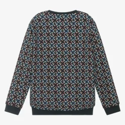 Guess Junior Boys Blue Cotton Sweatshirt Outlet