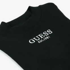 Guess Junior Girls Black Cotton Top Hot