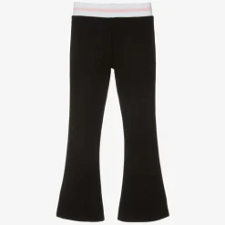 Guess Junior Girls Black Viscose Jersey Trousers Outlet