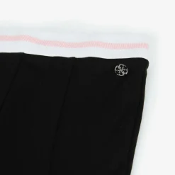 Guess Junior Girls Black Viscose Jersey Trousers Outlet