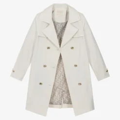 Guess Junior Girls Ivory Trench Coat Hot
