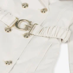 Guess Junior Girls Ivory Trench Coat Hot