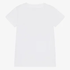 Guess Junior Girls White Cotton T-Shirt Sale