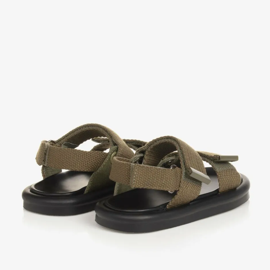 Age of Innocence Khaki Canvas Velcro Sandals Best
