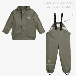CeLaVi Khaki Green 2 Piece Rainsuit Outlet