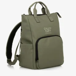 Calvin Klein Khaki Green Changing Backpack (40cm) Outlet
