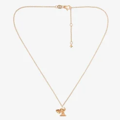 NOA Mini 18kt Rose Gold Diamond Elephant Necklace (38cm) Best