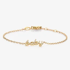 NOA Mini 18kt Yellow Gold Diamond Baby Bracelet Hot