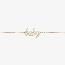NOA Mini 18kt Yellow Gold Diamond Baby Bracelet Hot