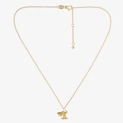 NOA Mini 18kt Yellow Gold Diamond Elephant Necklace (38cm)