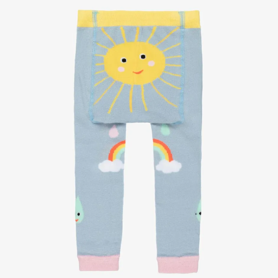 Powell Craft Light Blue Cotton Leggings Sale