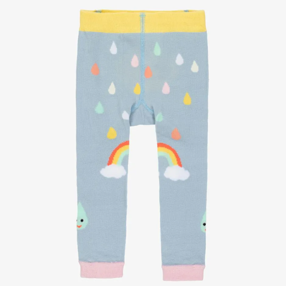 Powell Craft Light Blue Cotton Leggings Sale