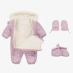 Mayoral Lilac Purple Padded Baby Snowsuit New