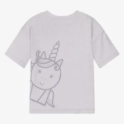 Roarsome Lilac Unicorn Organic Cotton T-Shirt Hot