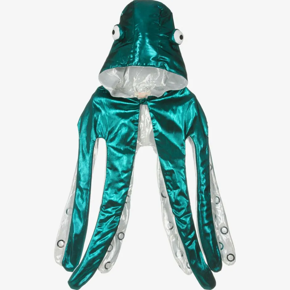 Meri Meri Metallic Blue Octopus Costume New