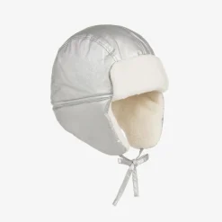 Elodie Metallic Silver Trapper Hat Outlet