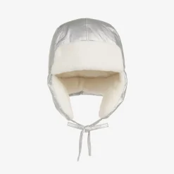 Elodie Metallic Silver Trapper Hat Outlet