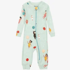 Books to Bed Mint Green Cotton Babysuit & Book Set Outlet