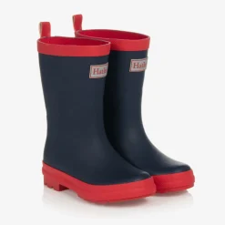 Hatley Navy Blue & Red Rain Boots Discount