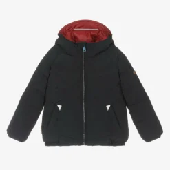 Töastie Navy Blue & Red Reversible Puffer Jacket Clearance