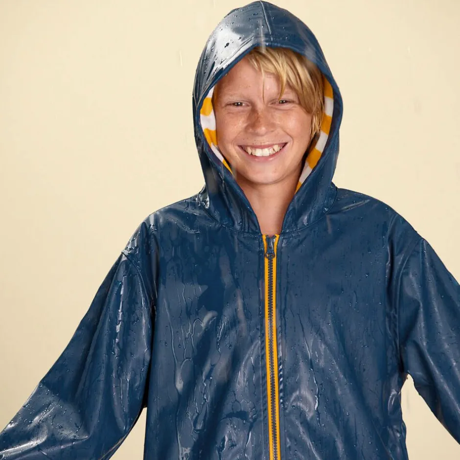Hatley Navy Blue & Yellow Raincoat Discount